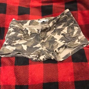 Camo Jean shorts